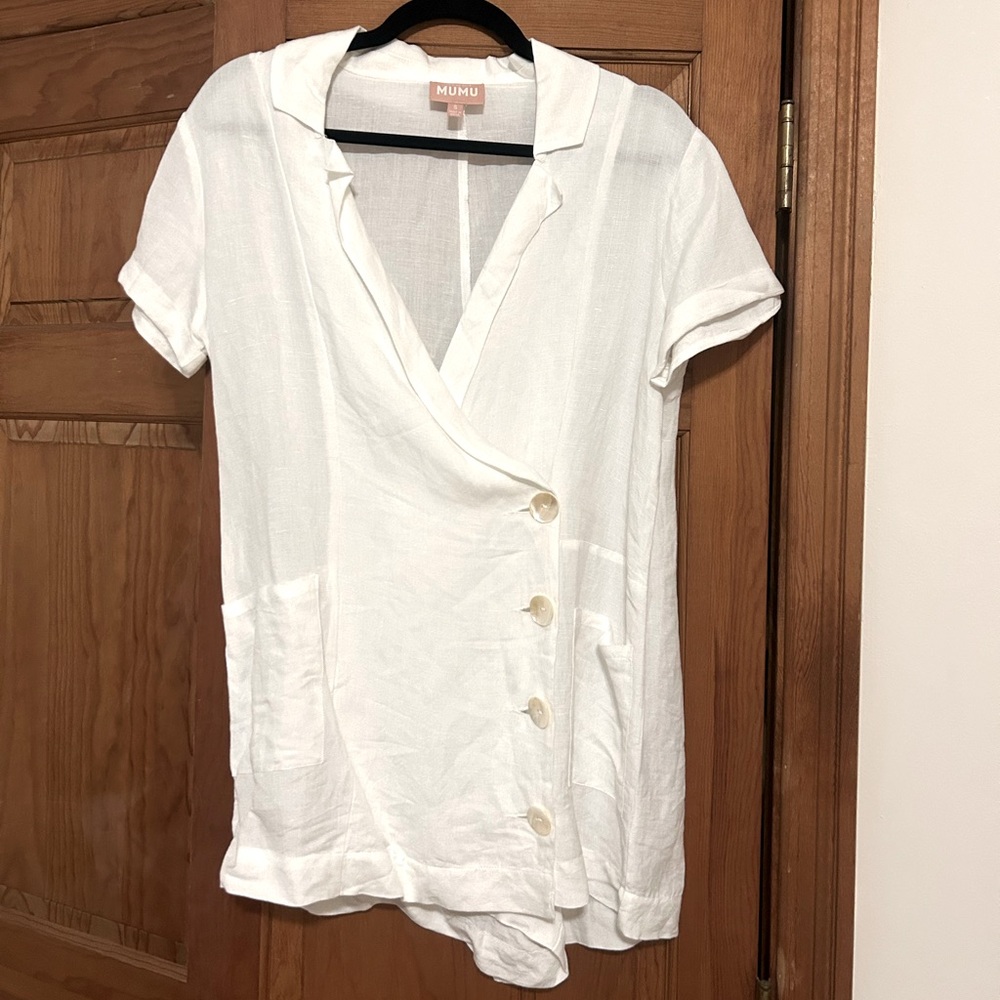 NWOT Show Me Your Mumu Bicoastal Blazer Romper White !